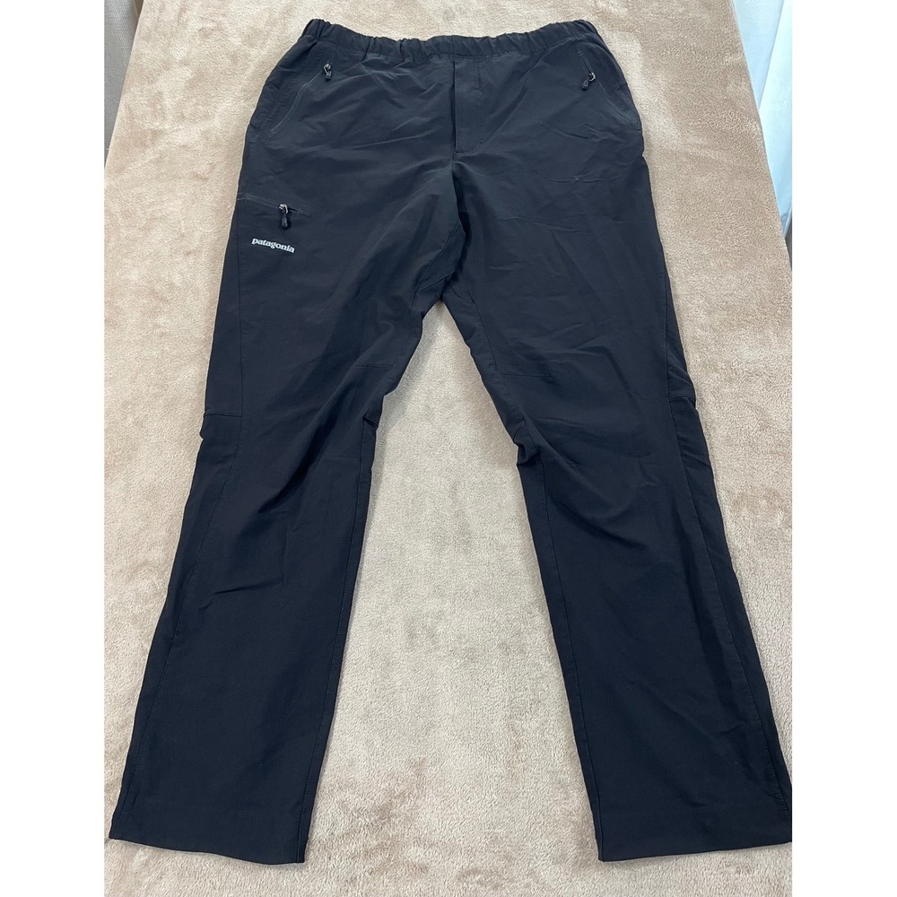 Patagonia Causey Pike Pants Men's Size XL Black Nylon Hiking EUC
